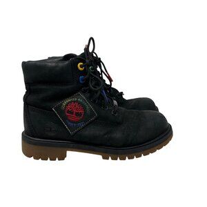 Timberland Black Nubuck Leather Waterproof Boots Size 4